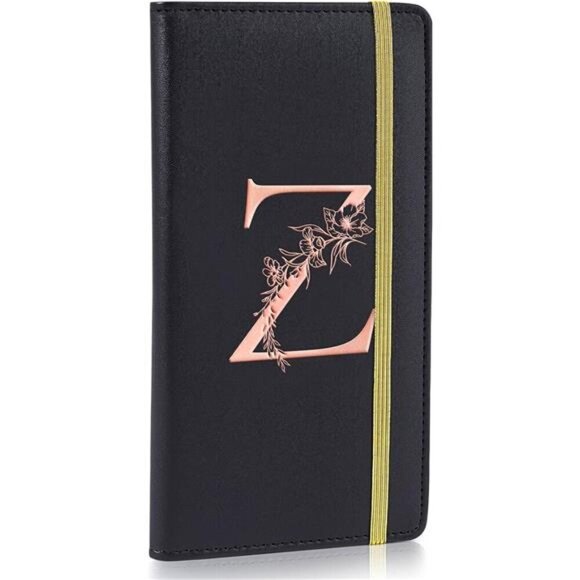 Checkbook Covers for Personal Checkbook Black Z - Picture 1 of 7
